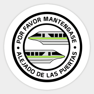 MonorailPorFavorLime Sticker